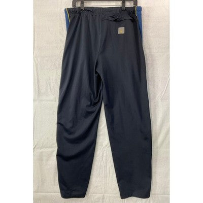 Nautica Competition Track Pants Mens Medium Navy Blue Side Stripe Joggers Retro