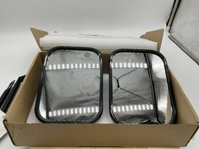 Rectangular Side View Door Mirrors Doors Off Pair Left Right Black Blind Spot