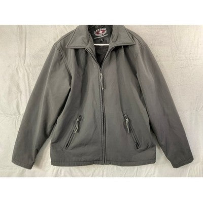 Carroll Original Wear Jacket Mens Small Grey SCHSRA Rodeo Embroidered Zip Up