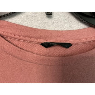 Shein Sweatshirt Womens Medium Pink Butterflies In My Stomach Pullover Crewneck