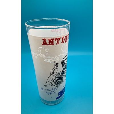 Vintage Barware: 6.5" Highball Glass with 1911 Maxwell Antique Auto Design