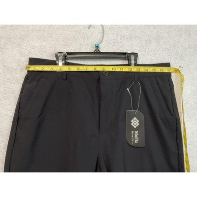 MoFiz Shorts Mens 34 Black Performance Stretch Zip Pocket Golf Hiking Quick Dry