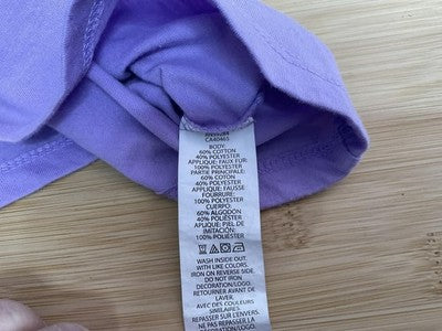 The Children's Place Shirt Girls 4 Purple Beautiful Unicorn Graphic Long Sleeve