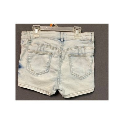 Between Us Juniors Size 9 Blue Acid Wash Denim Jean Shorts Retro High-Rise