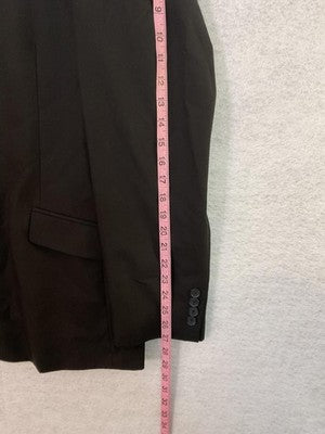Madison Suit Men 48 Black Polyester Viscose Stretch 2 Piece Pant 41x32