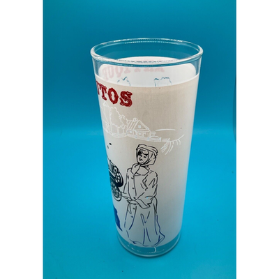 Vintage Barware: 6.5" Highball Glass with 1911 Maxwell Antique Auto Design