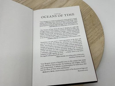 Fathoms Lisa T. Bergren Oceans Of Time Book 3 Hardcover Fantasy Dust Jacket
