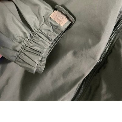 Columbia Windbreaker Jacket Mens Small Gray Full Zip Mesh Lined Hiking Coat