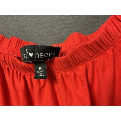 Derek Heart Small Off Shoulder Red Mini Dress Women’s Party Casual