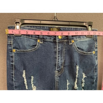 Distressed Skinny Jeans Size 3 Ripped Distressed Stretch Denim Retro