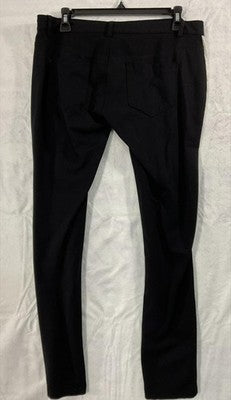 Shinestar Pants Womens 2XL Black Jegging Stretch Knit Slim Leg Zip Pockets