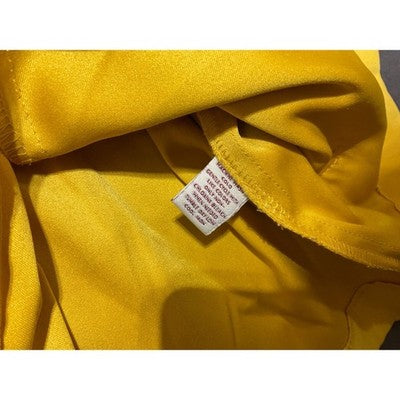 JM Collection 20W Mustard Yellow Faux Suede Retro Shirt Snap Down - flaw