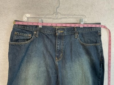 Old Navy Jeans Mens 40x32 Blue Regular Fit Straight Leg Denim 5-Pocket High Rise