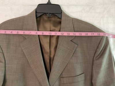 VTG Stafford Suit Jacket Men 40 Brown Wool Three Button Lined Blazer Honduras