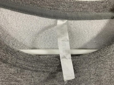 Fabletics Sweatshirt Womens Large Gray Drawstring Hem Pullover Crewneck Top