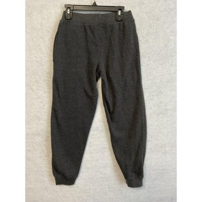 True Religion Pants Unisex Kids Small Gray Logo Ankle Joggers Sweatpants Fleece