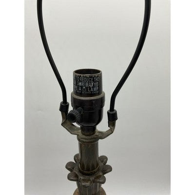 Table Lamps Set of 2 Brown Faux Marble Bronze Finish Traditional Decor 24" Tall