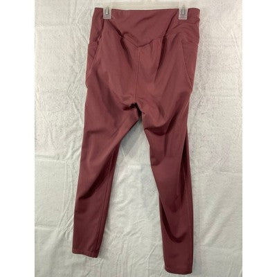 Embrace Your Love Leggings Women XL Mauve Rose Side Pockets Activewear Workout