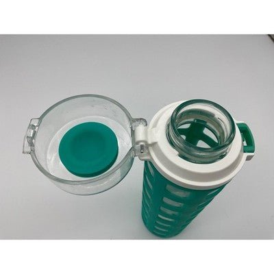 Ello 20oz Glass Bottle w/ One-Touch Flip Lid, Silicon Sleeve, BPA-Free
