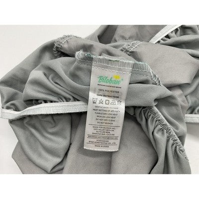 2 Biloban Baby Bassinet Fitted Sheets Cloud Print Gray OEKO-TEX Standard Nursery
