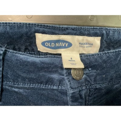 Old Navy Pants Womens 6 Petite Rockstar Super Skinny Velvet Corduroy Stretch