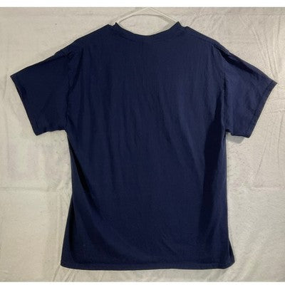 T-Shirt Unisex Large Navy Blue Rock The Boat Nautical Graphic Tee