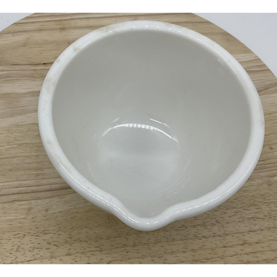 Vintage Milk Glass Mixing Bowl Aprox 6" Spouted 4.5" Tall Kitchenware Baking USA