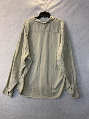 Wrangler Flex For Comfort Shirt Mens 3XL Beige Stretch Long Sleeve Button Up