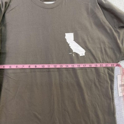 Royce Brand Shirt Womens Medium Gray Long Sleeve California Graphic Jersey Top