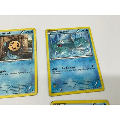 Pokemon Water Card Lot 6pc Blue Octillery Seaking Vanillite Carvanha TCG Bundle