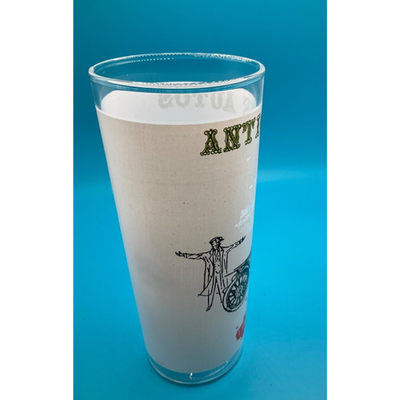 Vintage Barware: 6.5" Highball Glass with 1902 Packard Antique Auto Design