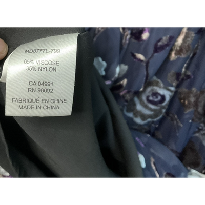Carolina Belle Dress Womens 10 Velvet Floral Long Sleeve Lined Elegant