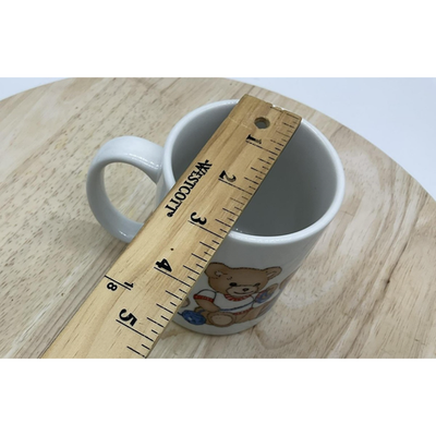 Teddy Bears Ceramic Coffee Mug Cup Cute Crafting Wraparound Graphic White Design