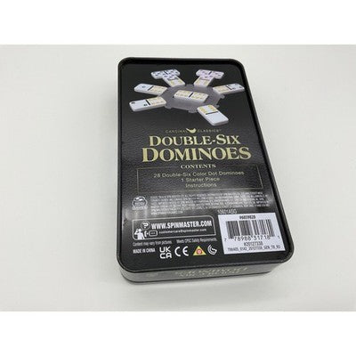 Cardinal Classics Double-Six Dominoes -Open Box, Complete, Tin Is Dented