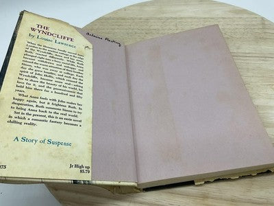 The Wyndcliffe Louise Lawrence Harpercrest YA Horror Hardcover Dust Jacket Book