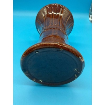 RARE Antique American Art Deco Hourglass Stoneware USA Pottery Vase Retro MC