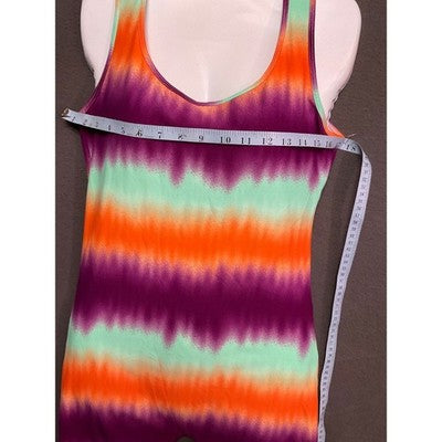 AQ-Sport Tie-Dye Sleeveless Romper Large Jumpsuit NWT Boho Festival