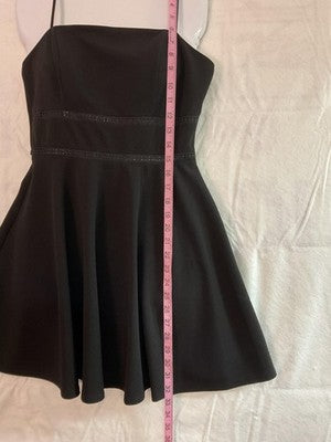 Altar'd State Dress Womens S Black Lace Square Neck Fit Flare Mini Party Skater
