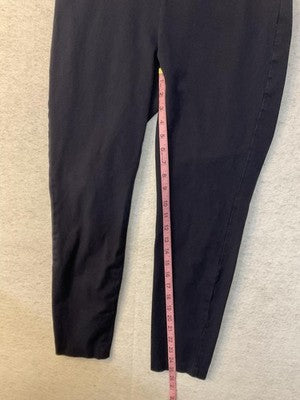 Talbots Pants Womens 6 Navy Blue Skinny Ankle Pull On Stretch Dress Career