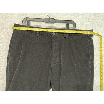 Haggar Pants Mens 42x30 Black Stretch Corduroy Classic Fit Casual Comfort