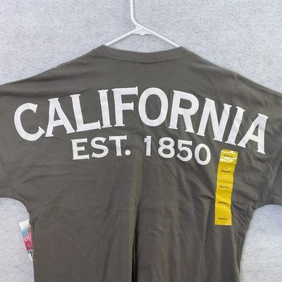 Royce Brand Shirt Womens Medium Gray Long Sleeve California Graphic Jersey Top