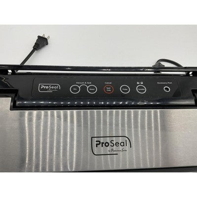 ProSeal Vacuum Sealer Professional Series Silver 150W Food Saver Machine Kitchen