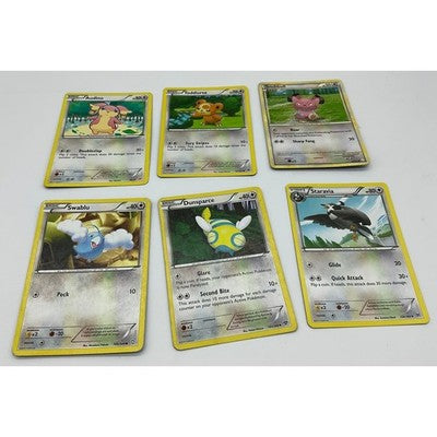 Pokemon Cards Lot of 6 Kids OS Multicolor Normal Type TCG Bundle Collectible