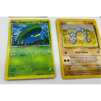 Pokemon TCG Card Lot 6pc Onix Base Set 2 Lotad Holo Jigglypuff Ralts Trainer