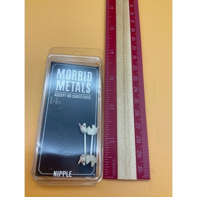 Morbid Metals Unicorn & Opal Star Nipple Rings 14g + Free Bonus Pairs