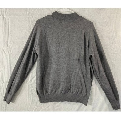 Primark Cares Sweater Women XL Grey Mock Neck Raglan Knit Pullover Basic