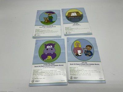 IMSE Decodable Readers Lot 4 Clewis Seth & His Dog Zip Quiz Jumbo Hippo Go PB