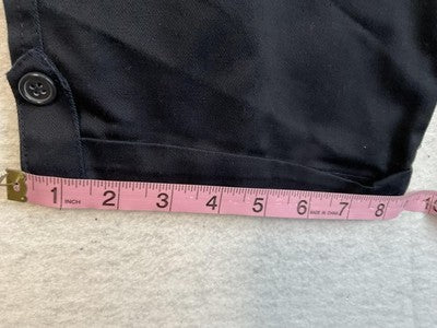 Denice Shorts Girls 14 Blue Twill Bermuda Belted Adjustable Waist School Uniform