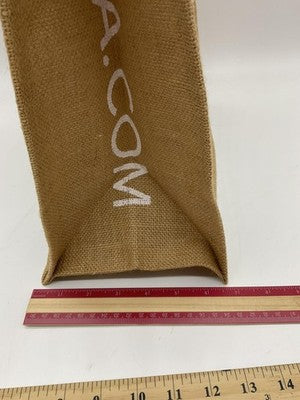 Surya Jute Tote Bag Tan Navy Reusable Shopping Grocery Handbag Rope Handles