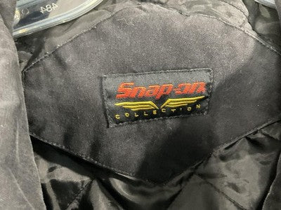 Snap-on Jacket Mens 3XL Black Canvas Bomber Quilted Insulated Full Zip Workwear